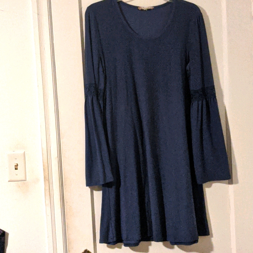 Pink rose super soft tunic with wide sleeves